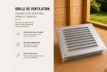 Lot de 4 grilles de ventilation