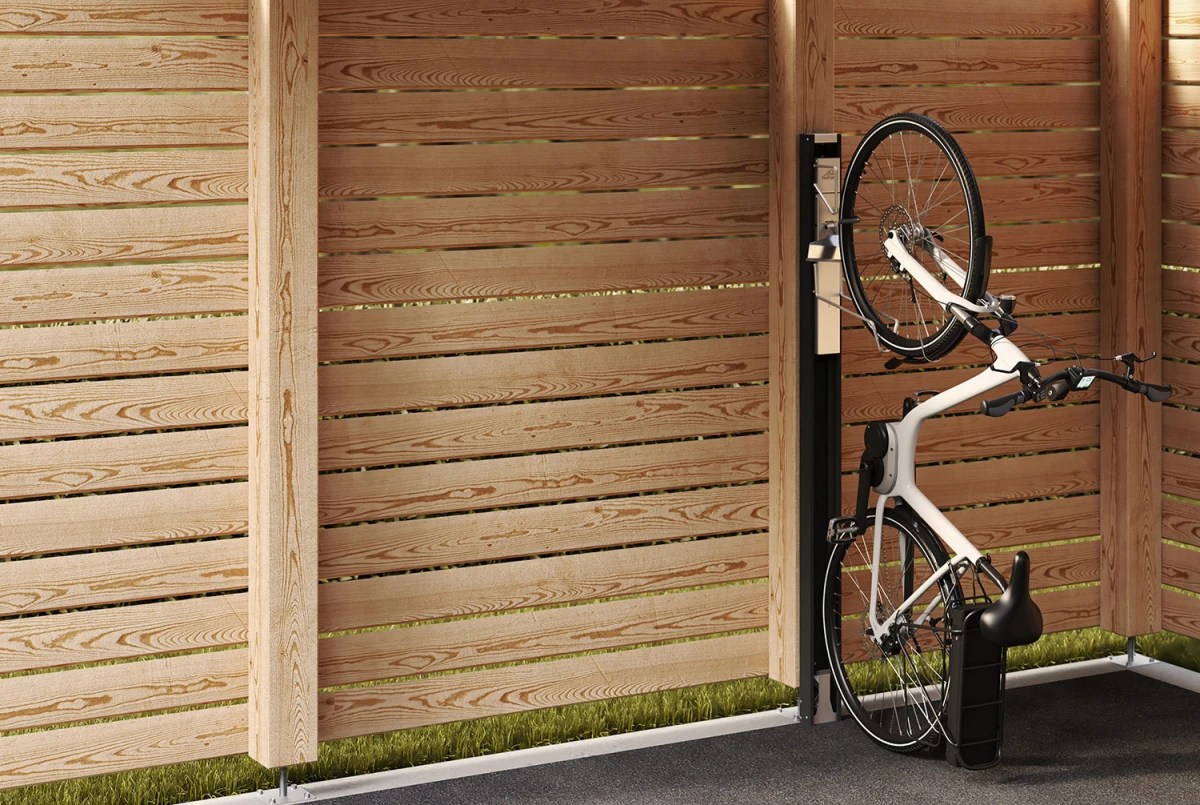 Rangement vélo mural BIOHORT BiKeLift fixe acier