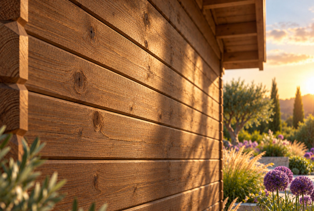 Abri de jardin bois traité autoclave HORIZON 3L - Toit plat - 2 pièces - 10,01 m² - Madriers 28 mm