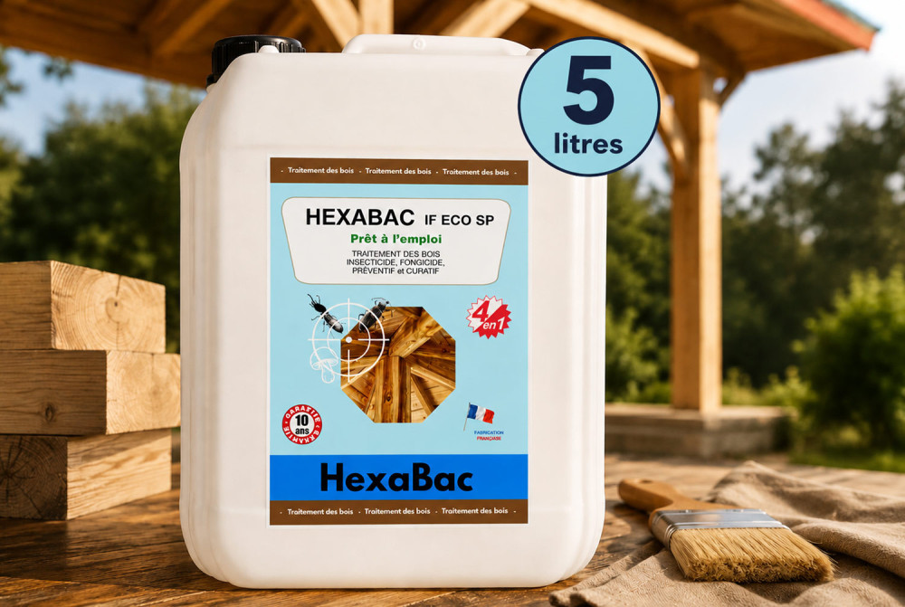 Traitement fongicide-insecticide pour bois extérieur Nature & Structures : 5 L