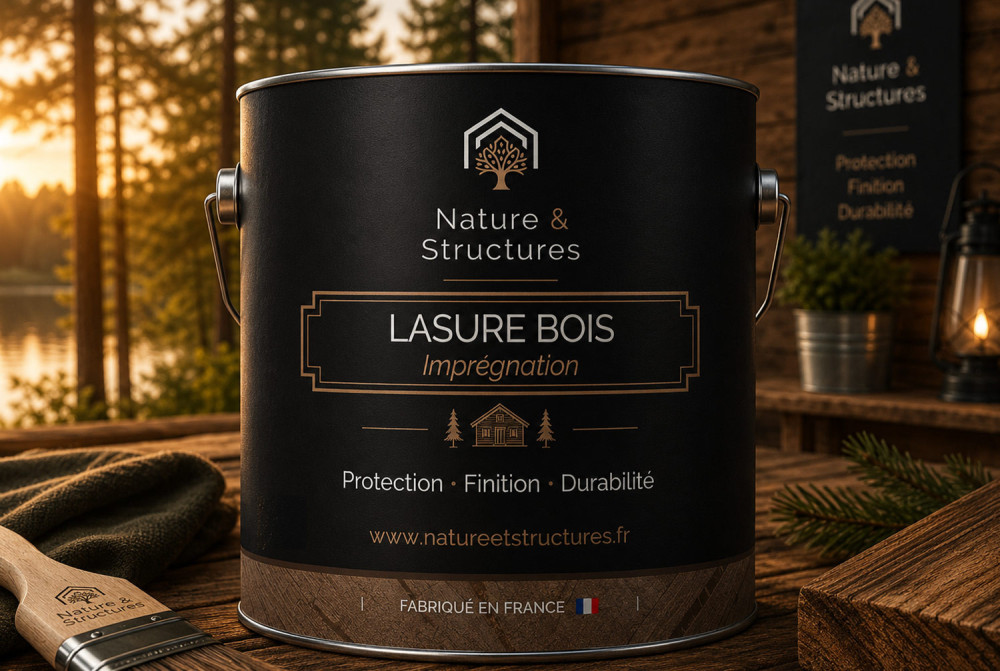 Lasure d’imprégnation incolore Nature & Structures 5 L pour bois extérieur - fabrication française