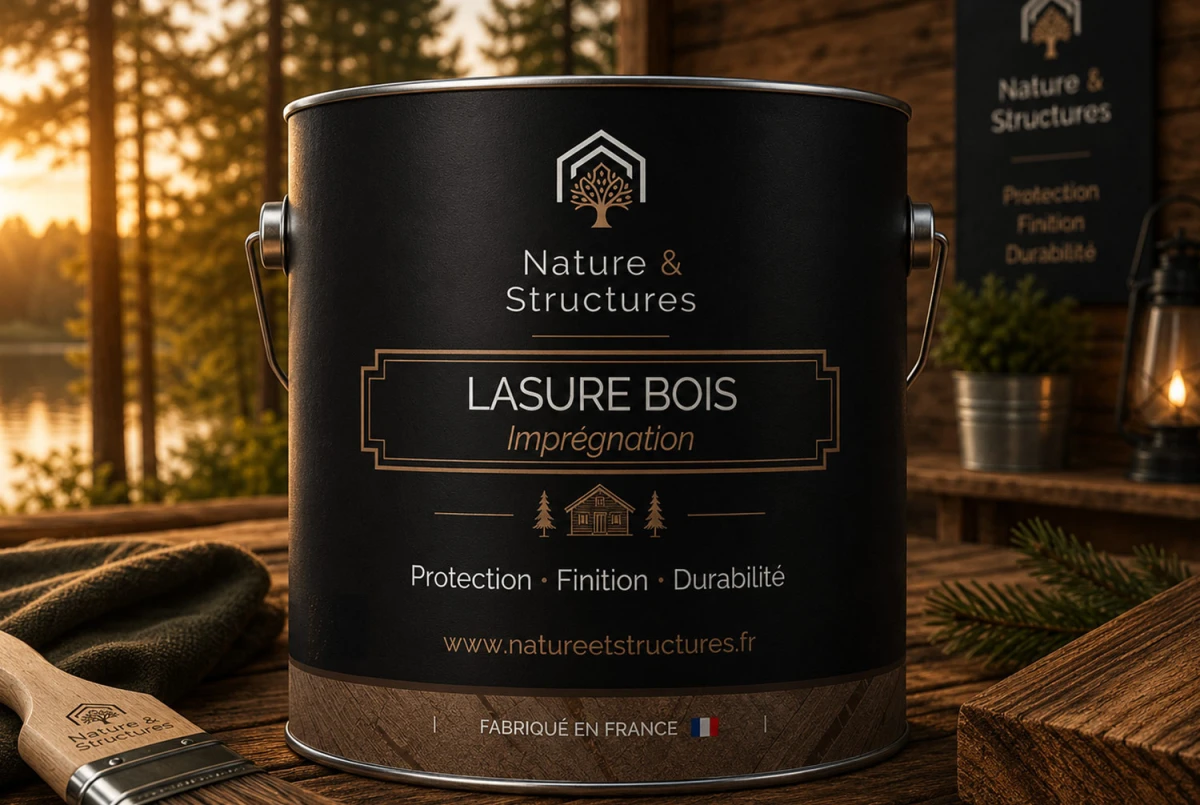 Lasure d’imprégnation incolore Nature & Structures 5 L pour bois extérieur - fabrication française