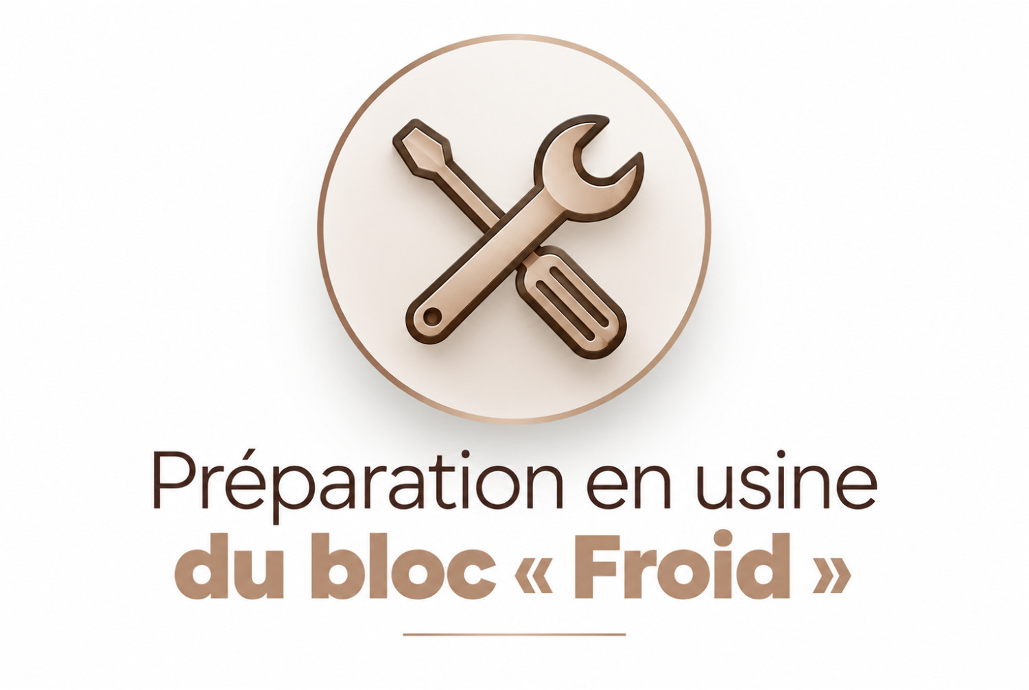 Préparation groupe froid COLD TUB
