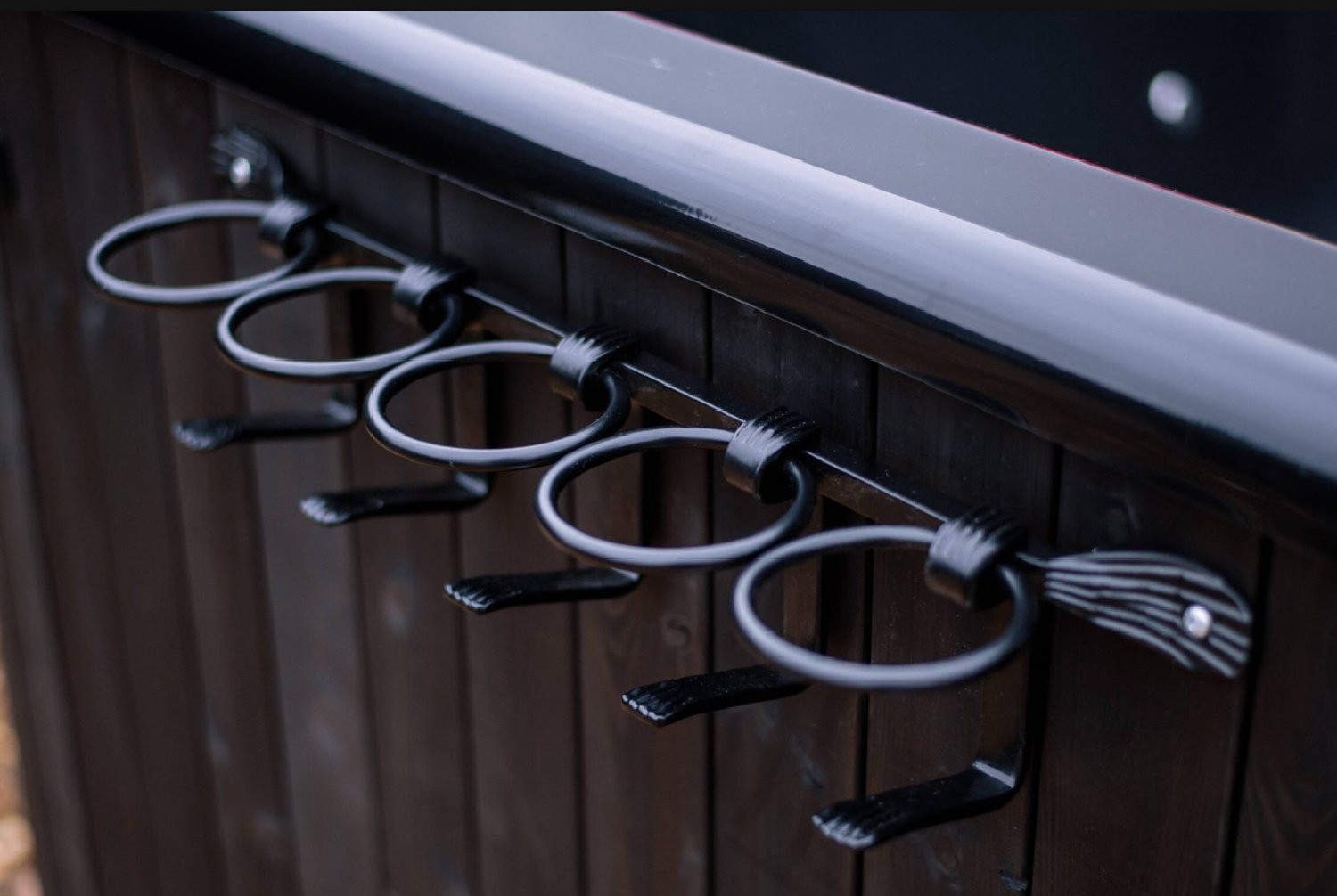 Porte-bouteilles (métal), 5 emplacements pour HOT TUB