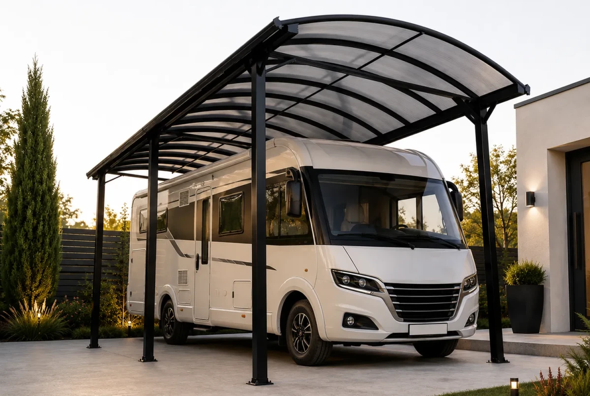 Carport XIMAX PORTOFORTE Caravane T80 – 4,95m×2,7m – 100 kg/m²