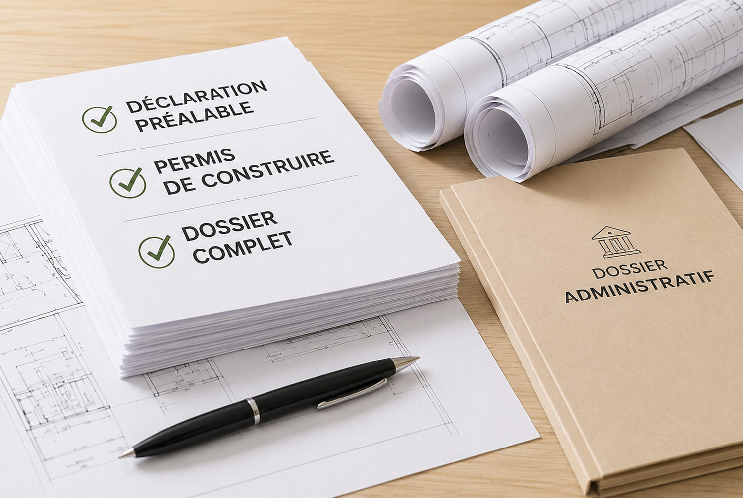 Réalisation dossier formalités administratives : permis de construire ou demande de travaux