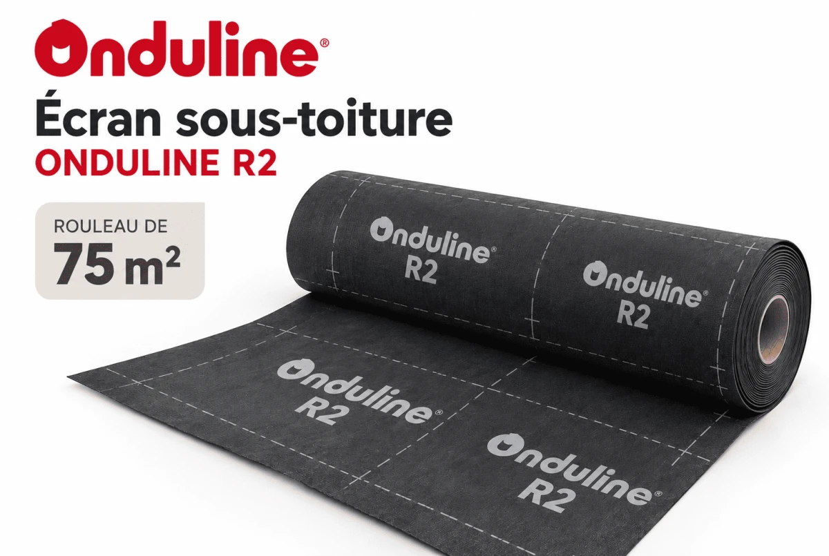 Écran sous-toiture Onduline R2 – rouleau 75 m² – Nature & Structures