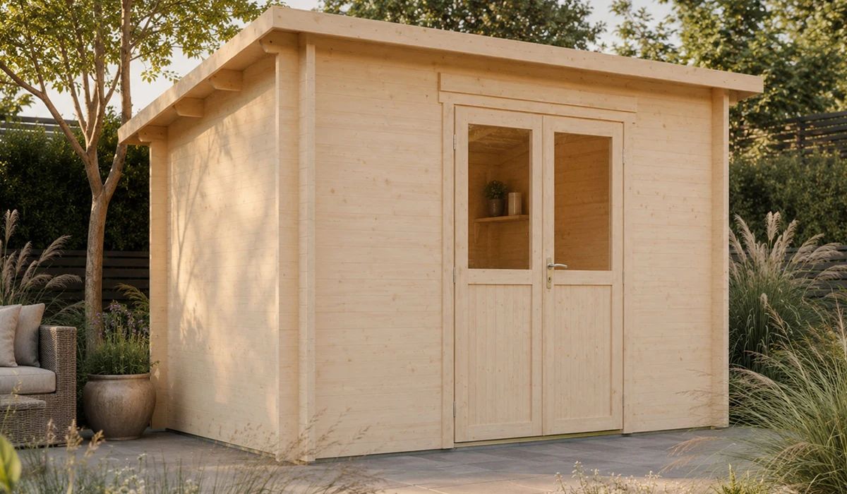 Abri de jardin toit monopente en bois | Nature & Structures