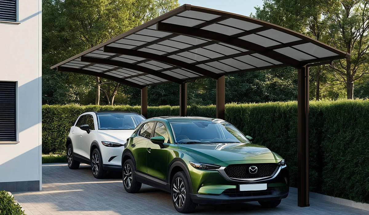 Carport aluminium 2 voitures XIMAX | Nature & Structures