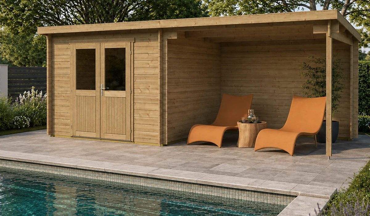Pool House en Bois : Local Technique & Espace Détente | Nature & Structures