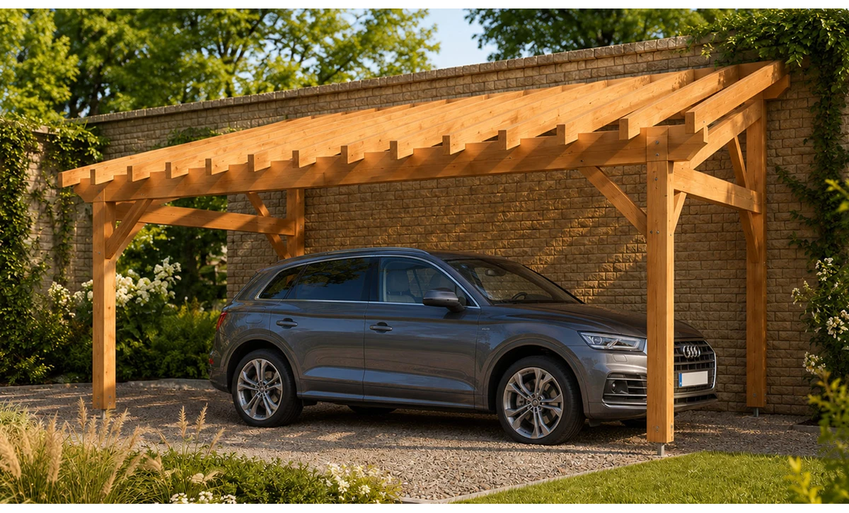 Carport bois, métal & solaire | Nature & Structures