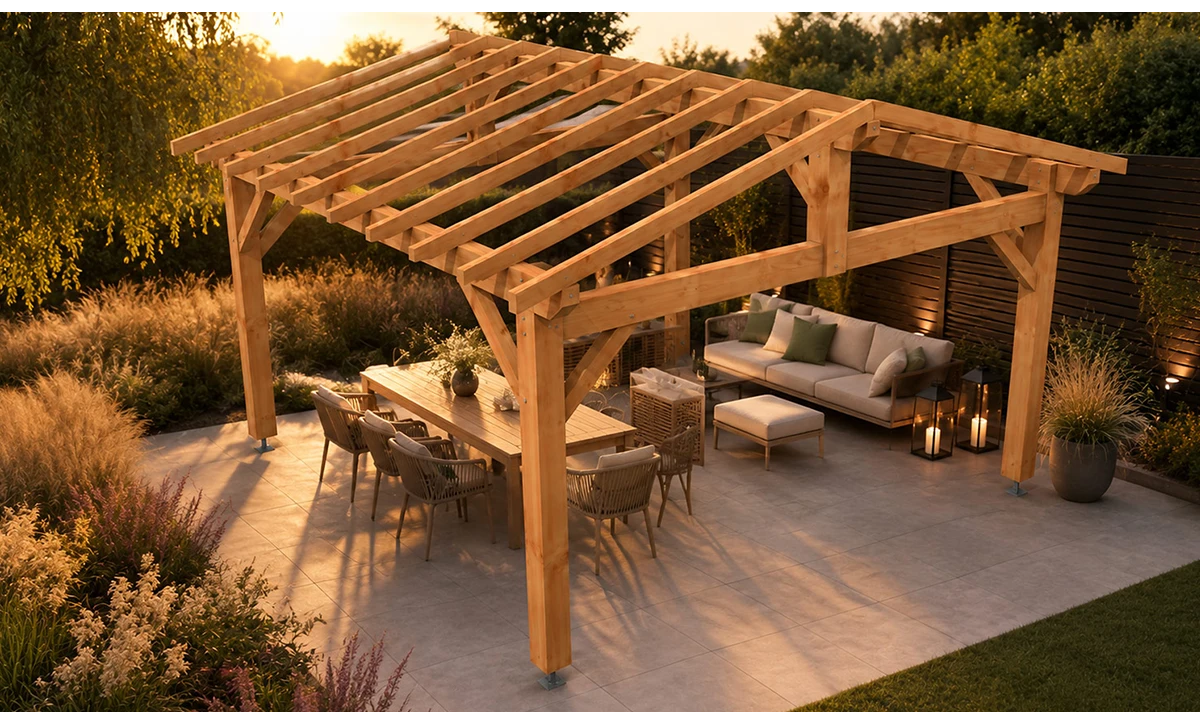 Pergola bois pour terrasse & jardin | Nature & Structures