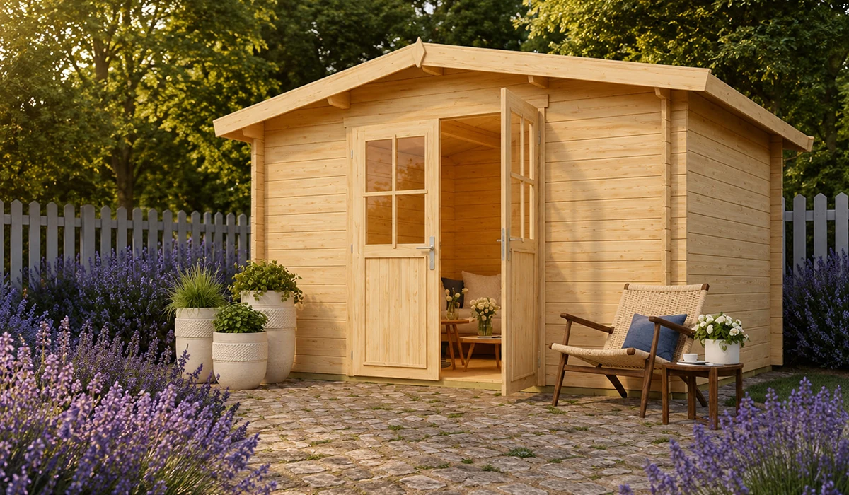 Abri de jardin toit double pente en bois | Nature & Structures