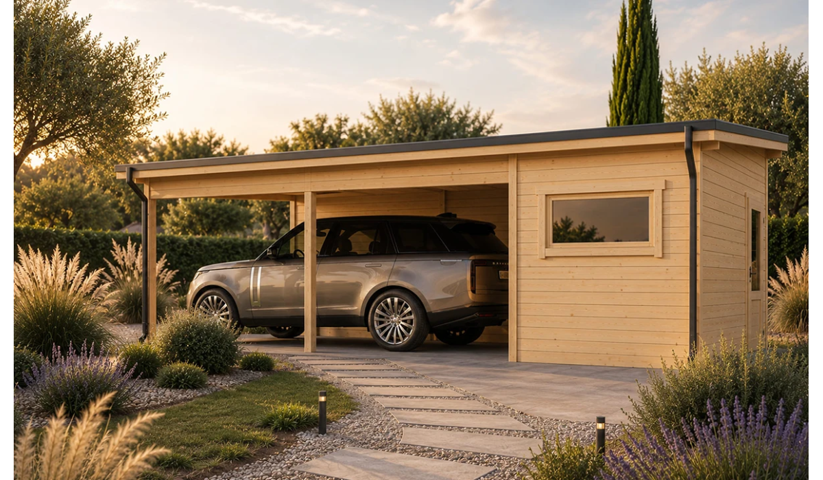 Carport avec remise