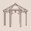 Kiosque de jardin en bois