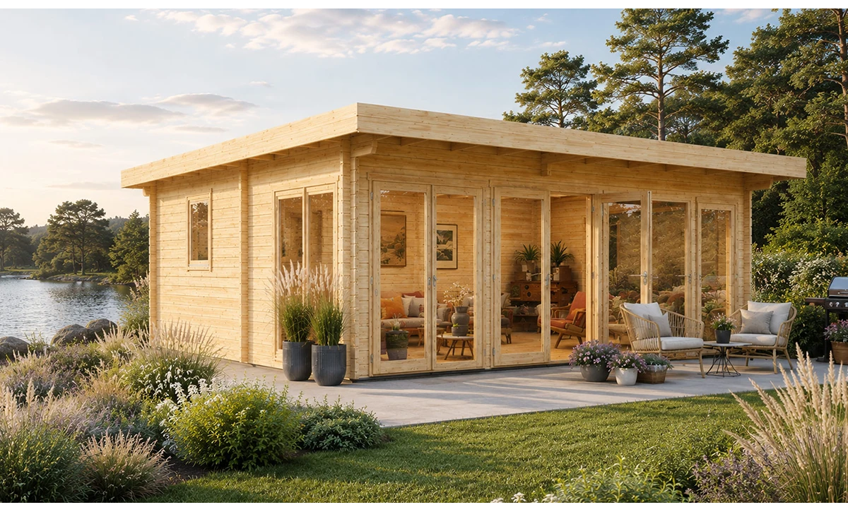 Chalet bois toit monopente | Nature & Structures