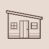 Chalet de jardin toit monopente